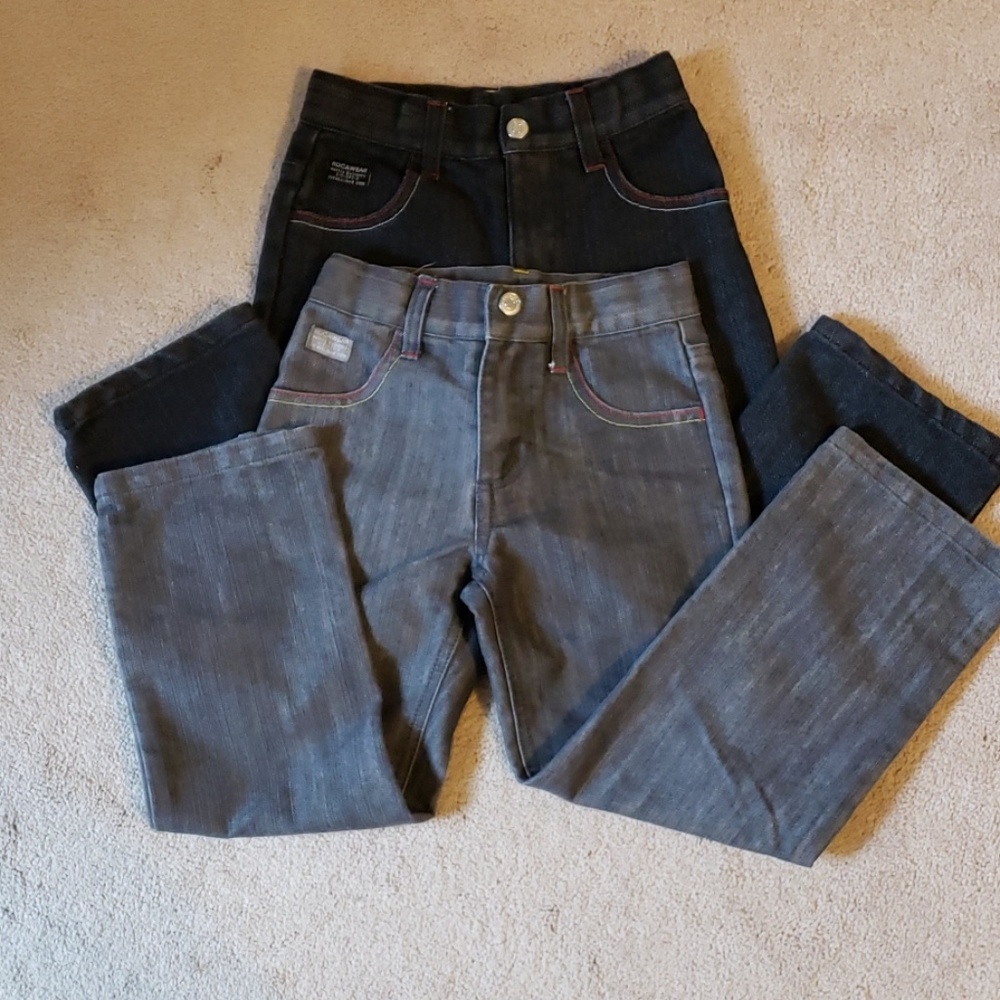 Rocawear Boys jeans size 5/6 Adjustable Waist Blue